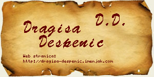 Dragiša Despenić vizit kartica